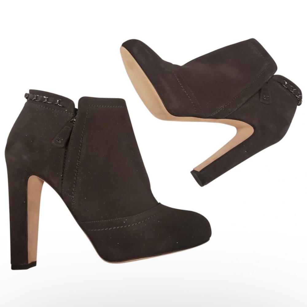 Chanel Chain Trim booties RETAIL 1595